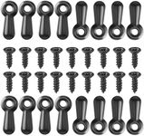 Shappy Picture Frame 100 PC Photo Frame Turn Button Fasteners with 100 Pieces Screws Picture Hardware Backing Clips Framing Parts for Hanging Posters Drawing Crafts, Black