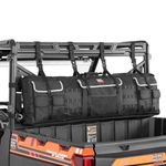 KEMIMOTO UTV Rear Roll Cage for Hunting Gear Double UTV Gun Bag Rack Holder, Soft Gun Carrier Rifle Case Storage, Compatible with Polaris Ranger, Kawasaki, and Most UTVs