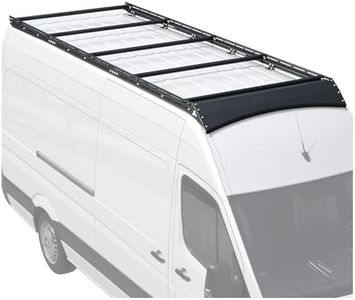 MELIPRON Van Roof Rack Fit for 2007-2026 Mercedes-Benz Sprinter 170" WB High Roof, Aluminum Camper Rack with Wind Fairing, T-Slot Crossbars for Solar Panels, Awnings, 300lb Dynamic/500lb Static