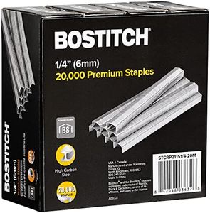 Bostitch B8 Staples 1/4 Inch PowerCrown Staples - Pack of 20,000 Staples