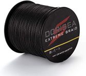 Dorisea Extreme Braid 100% Pe 1000m/1093Yards Braided Fishing Line 6-500Lb Test Fishing Wire Fishing String-Abrasion Resistant Incredible Superline (Black, 60lb/0.40mm)