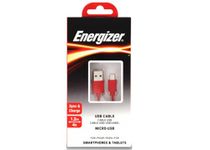 Energizer Classic - USB-Kabel - USB Typ A, 4-polig (M) - 5-polig Micro-USB Typ B (M) - 1.2 m - Rot