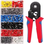 MMOBIEL 1250Pcs Ferrule Crimping Tool Kit, AWG23-7 Professional Self-adjustable Ratchet Wire Crimping Tool Kit Crimper Plier Set with Wire Terminals Crimping Connectors Wire End Ferrules