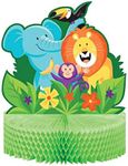 Creative Converting Jungle Safari Centerpiece, 1 ct, Multi-colored, 9 in x 11 in, 1 ct