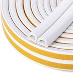 CloudBuyer Polyvinyl Chloride (Pvc) Keeping Fun Indoor Weather Soundproofing , Self Adhesive Foam Seal Strip For Doors And Windows (White , 7/20-Inch X 6/25-Inch X 8-Feet) -2 Seals