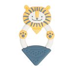 Cheeky Chompers Animal Teethers | Teething Rings with Integrated Gel Applicator | Soft Silicone Design | 100% BPA and Phthalate-Free | Bertie The Lion