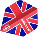 Unicorn UltraFly Dart Flights | UK Union Jack Design | Ultra Durable 100 Micron Polyester PET | Standard Plus Shape