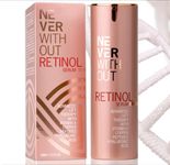 NeverWithout Retinol Serum with Hyaluronic Acid – Consists of Firming Copper Peptides & Collagen, Retinol Night Cream with Vitamin E & B5 for Cell Regeneration – Anti-Aging Serum for Face 30ml