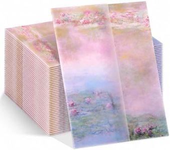 Ferrovista 100 Pack Pre-Folded Vellum Jackets, Translucent Vellum Paper 5x7