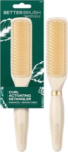 EcoTools Curl Activating Detangler Hairbrush,Gently Detangle Wet Hair,Style,Define, & Enhance Curly & Wavy Hair,Less Breakage & Fall Out,Renewable Bamboo,Vegan & Cruelty-Free,1 Count (Pack of 12)