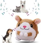 HISKI Active Moving Pet Plush Toy, 2024 Interactive Dog Toys Talking Moving Dog Ball Toy Washable Cartoon Pig Plush Sound Electronic Herding Ball for Dogs Shake Bounce Boredom Toys for Dog, Cats