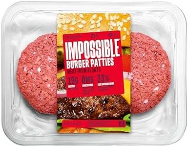 Impossible Foods Impossible Burger Plant-Based Ground Beef Patties, 8 Ounce