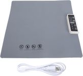Xacton Foldable Food Warming Tray I Portable Silicon Heating Mat I Electric Plate with 3 Temperature Settings I for Biryani Curries Chapati Buffet Serving Gatherings Parties Everyday Use (Grey)