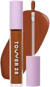 Tower 28 Beauty Swipe Serum Concealer - Hydrating Buildable Medium-Coverage Concealer with Skincare Benefits for Sensitive Skin - Shade 18 SGV, Deep with Warm Undertones, 0.22 Fl Oz