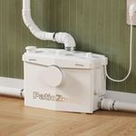 900W Macerating Sewage Pump, 39.3ft Upflush Grinder Ejector Pump for Basement Toilet/Sink/Shower/Laundry Wastewater Disposal, 2 Drainage Ports, Patented Top Access Panel
