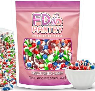 Fruit Crunch Wildberry - Candy Freeze Dried 16 oz 1 pound - Assortment Wild Berry Flavors Large 1lb Big Bag Pouch - Ideal Gift Snack 16oz