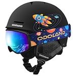 Odoland Kids Ski Helmet and Goggles Set for Boys and Girls, Safety Snow Sports Helmets and Protective Goggles for Toddler Children Youth For Snowboarding Skis Age 6-14 MBS