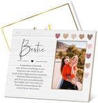 patcate Best Friend 4x6 Picture Frame, Bestie Definition Photo Frame, Soul Sister Gifts for Women, Wood Desk Decoration for Wall And Tabletop Display-B03