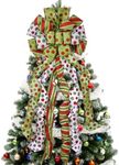 Christmas Tree Topper Wreath Bow La