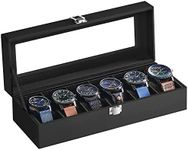 SONGMICS Watch Box with 6 Slots, Wa