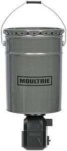 Moultrie 40lb All-in-One Directional Hanging Deer Feeder - 40lb Capacity - Metal Hopper Fish Feeder - Digital Timer with 4 Daily Feeds - Moultrie Connect Bluetooth
