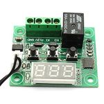 TM&W-W1209 Temperature Sensor-12V 2A Power Adaptor Power Supply Ac Input 100-240V Dc Output 12Volt 2Amps &12V DC Cooling Fan & Temperature meter Mini LCD Digital Temperature Sensor Controller