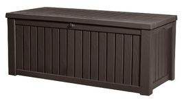 Keter Rockwood Cushion Box, Brown, 570L