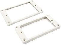 Vintage Forge White Flat Bottom Humbucker Pickup Mounting Ring Set for Epiphone Guitars HR1300F-WHT