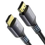 8K HDMI Cable 15FT/5M, Stouchi (Certified) 48Gbps Ultra High Speed Extra Long HDMI 2.1 Cord CL3 in-Wall Rated, 4K@120Hz 8K@60Hz eARC DTS:X HDCP 2.2&2.3 HDR10+ Compatible for PS5 SoundBar AVR UHD TV