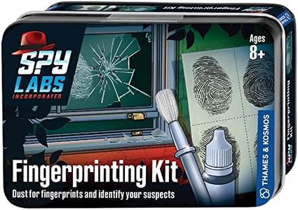 Thames & Kosmos Spy Labs Inc: Fingerprinting Kit Identify, Collect, Analyze Fingerprint Evidence | Essential Tools and Tricks of The Trade from The Detective Gear Experts for Young Investigators