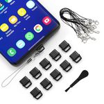 10X USB C Anti Dust Plug, Phone USB Type C Dustproof Cover Protector USB Port Cover with Easy-Grip Tab Lanyard &Cleaning Brush for Samsung Galaxy S24 S23 S22 S21 S20, Pixel, MacBook, All USB C Devices