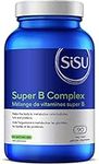 SISU Super B Complex, 90 Vegetable Caps - Complete B Complex Plus Choline and Inositol - Overall Health & Immune Support - Vegan, Non-GMO - Soy, Gluten & Dairy Free - 45 Servings (Pack of 1)