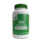 NAC N-Acetyl-Cysteine 600mg 60 VegeCaps | The Purest, Most Powerful NAC Supplement | Supports Healthy Lung & Liver Functions | Maintains Overall Cellular Health - Vegan, Soy Free & Gluten Free