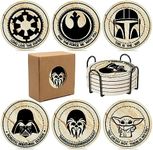 Star War Coasters for Drinks,6 PCS 