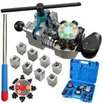 Lilvduybz Brake Line Flaring Tool Kit, 45 and 37 Degree Flaring Tool Set, Double Flare for 3/16", 1/4", 5/16", 3/8", Brake Repair Brake Flaring Tools Brake Line and Tubing Flaring Tool