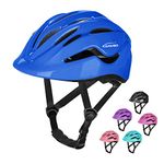 KAMUGO Bike Helmet Kids Toddler, Girls and Boys Bike Helmet Adjustable Helmet for Age 2-8 Years Old, Multi-Sport Helmet for Cycling Skateboard Skating Scooter Helmet (Blue)