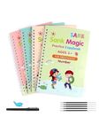 Magic practice copy book for Kids | ( 4 Books + 10 Refills +1 pen + 1 Grip) | Tracing Book for Preschoolers | Magic calligraphy copybook Set for Kids | Reusabl [Paperback] Sank