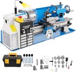 Metal Lathe 7" x 14",Mini Metal Lathe 50-2500 RPM Variable Speed,Mini Lathe with 4" 3-jaw Chuck,Bench Top Metal Lathe, Benchtop Lathe, for Various Types of Metal Turning (Upgrade 7" x 14")