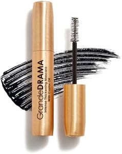 Grande Cosmetics GrandeDRAMA Intense Thickening Mascara with Castor Oil, Volumizing, Conditioning, Buildable Formula