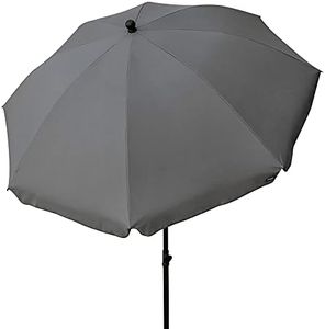 Aktive - 85304, Ombrellone da giardino con protezione UV, diametro 240 cm, grigio