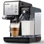 Breville One-Touch CoffeeHouse Coffee Machine | Espresso, Cappuccino & Latte Maker | 19 Bar Italian Pump | Automatic Milk Frother | ESE Pod Compatible | Black [VCF107]