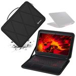 Smatree Hard EVA Protective Sleeve Case Compatible for 15.6 inch Acer Nitro 5 Gaming Laptop - AN515-46-R0EQ, Waterproof and Anti-Shock Bag(X8313)