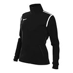 NIKE Women's W Nk Df Park20 TRK JKT K R Hip Length Jacket, Black/White/White, L