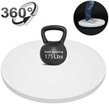 Professional 360 Degree Electric Rotating Turntable for Photography,24" Diameter, 175 Lb Capacity. Automatic Revolving Platform Perfect for 360 Degree Images (White)