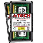 A-Tech 8GB (2 x 4GB) RAM for Toshiba Satellite A665D-S5172 | DDR3 1333MHz SODIMM PC3-10600 204-Pin Non-ECC Memory Upgrade Kit