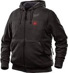 Milwaukee Hoodie M12 12V Lithium-Ion Heated Jacket Front and Back Heat Zones - Battery Not Included (Large, Black)