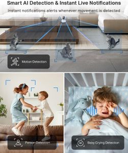 Tapo TC70 Indoor Security Camera – 1080p HD, Pan/Tilt, Night Vision, WiFi, Alexa & Google Compatible