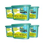 Absorbia Moisture Absorber | Classic Pack of 6 (300ml Each) | Moisture Absorber for Wardrobe | Dehumidifier for Room Moisture | Air Freshener for Room, Toilet | Compact Size | Moisture Absorbers