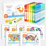 Shuttle Art 48 Pack Washable Dot Markers, 12 Assorted Colors with 6 Activity Books, Fun Art Supplies for Kids Toddlers, Non Toxic Water-Based Paint Daubers, 4 Sets x 12 Colors Dot Markers