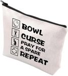 Bowling Makeup Bag Bowling Ball Lover Gift Bowling Team Coach Thank You Gift Bowling Player Birthday Gift Bowler Gift Bowling Mom Gift (Bowl RepeatCA)